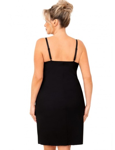 Ночная сорочка Donna SYLVIA nightdress PLUS black, Цвет: черный, Размеры: 3XL, изображение 2 Ночная сорочка Donna SYLVIA nightdress PLUS black, Цвет: черный, Размеры: 3XL, изображение 2