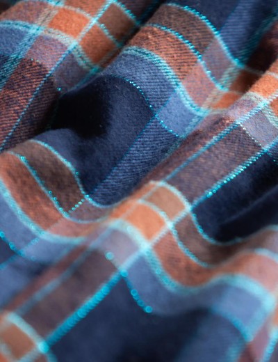 Домашние фланелевые брюки Key LHE 431, Цвет: тёмно-синий, Размеры: S, изображение 4