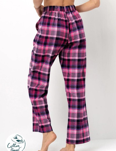 Домашние фланелевые брюки Key LHE 490, Цвет: фиолетовый, Размеры: S, изображение 2