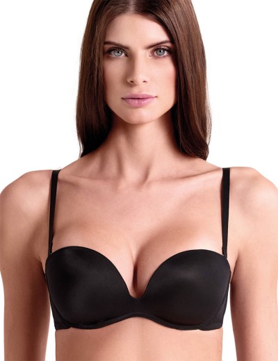 Бюстгальтер фашия без каркасов Lormar FREE PLUS nero, Цвет: nero (черный), Размеры: 65B, изображение 2