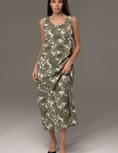 Сарафан из хлопкового муслина Mia-Amore AVANTA 5375, Цвет: оливковый, Размеры: S, изображение 3