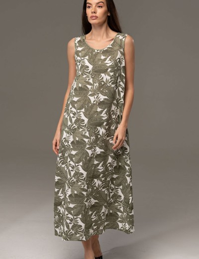 Сарафан из хлопкового муслина Mia-Amore AVANTA 5375, Цвет: оливковый, Размеры: S, изображение 4