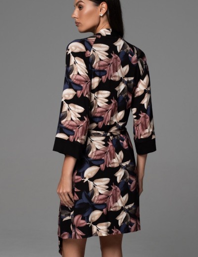 Трикотажный халат с принтом Mia-Amore DAIANA 5573, Цвет: мультицвет, Размеры: 2XL/3XL, изображение 2