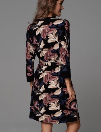 Короткий халат на пуговицах Mia-Amore DAIANA 5578, Цвет: мультицвет, Размеры: 3XL, изображение 2