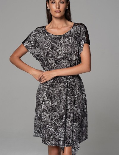 Домашнее платье Mia-Amore JOLINE 5577, Цвет: черный, Размеры: 2XL/3XL, изображение 4 Домашнее платье Mia-Amore JOLINE 5577, Цвет: черный, Размеры: 2XL/3XL, изображение 4