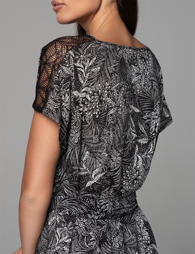 Домашнее платье Mia-Amore JOLINE 5577, Цвет: черный, Размеры: 2XL/3XL, изображение 3 Домашнее платье Mia-Amore JOLINE 5577, Цвет: черный, Размеры: 2XL/3XL, изображение 3