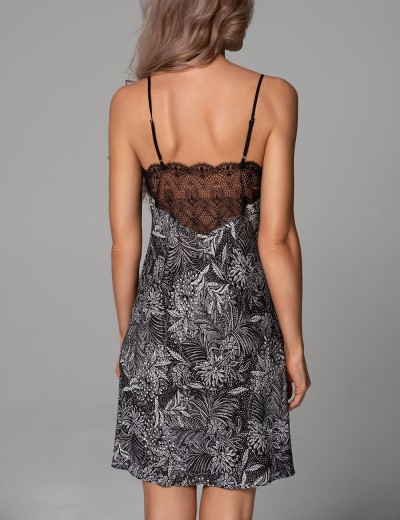 Короткая сорочка из вискозы Mia-Amore JOLINE 5580, Цвет: черный, Размеры: 2XL, изображение 2 Короткая сорочка из вискозы Mia-Amore JOLINE 5580, Цвет: черный, Размеры: 2XL, изображение 2