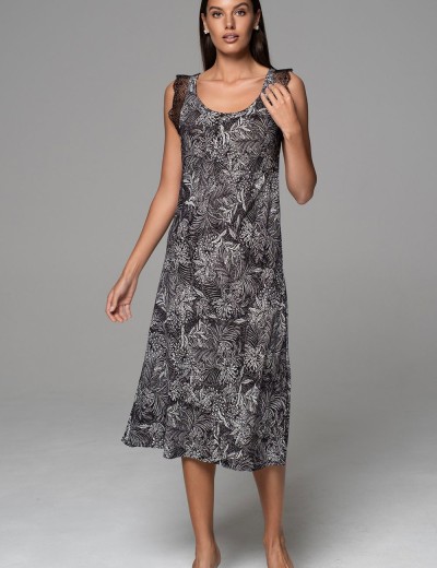 Длинная сорочка из вискозы Mia-Amore JOLINE 5581, Цвет: черный, Размеры: 2XL, изображение 4 Длинная сорочка из вискозы Mia-Amore JOLINE 5581, Цвет: черный, Размеры: 2XL, изображение 4