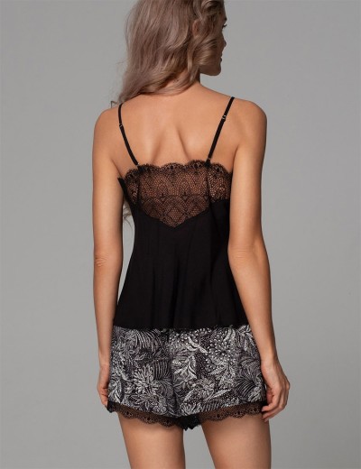 Пижама с шортами Mia-Amore JOLINE 5582, Цвет: черный, Размеры: 2XL, изображение 2 Пижама с шортами Mia-Amore JOLINE 5582, Цвет: черный, Размеры: 2XL, изображение 2