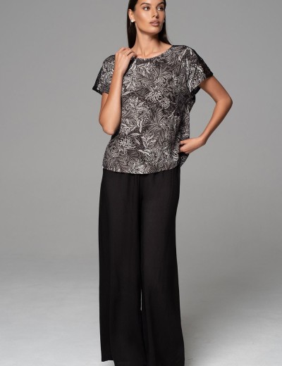 Комплект с широкими брюками Mia-Amore JOLINE 5586, Цвет: черный, Размеры: 2XL, изображение 4 Комплект с широкими брюками Mia-Amore JOLINE 5586, Цвет: черный, Размеры: 2XL, изображение 4