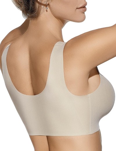 Бесшовный бюстгальтер-топ Selene OLIVIA серо-бежевый, Цвет: серо-бежевый, Размеры: M, изображение 2 Бесшовный бюстгальтер-топ Selene OLIVIA серо-бежевый, Цвет: серо-бежевый, Размеры: M, изображение 2