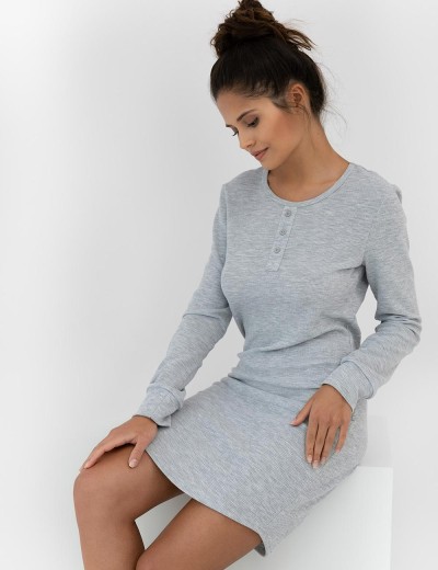 Сорочка с длинными рукавами Sensis BRITTANY, Цвет: серый, Размеры: S/M, изображение 2