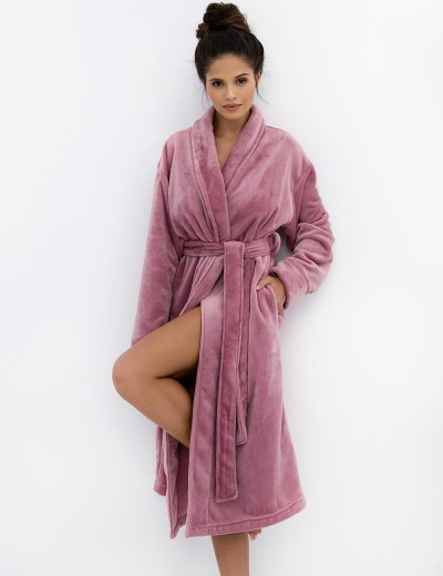 Плюшевый халат женский Sensis CHANA, Цвет: розовый, Размеры: M, изображение 2