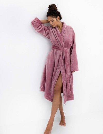 Плюшевый халат женский Sensis CHANA, Цвет: розовый, Размеры: M, изображение 3