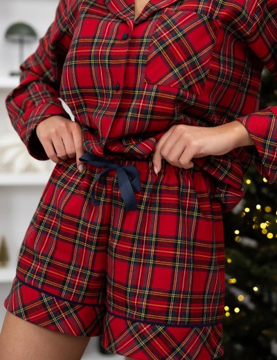 Женская пижама с шортами Sensis CYNTHIA, Цвет: красный, Размеры: M, изображение 4