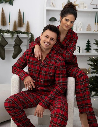 Женская пижама с брюками Sensis DAYANA, Цвет: красный, Размеры: XL, изображение 3