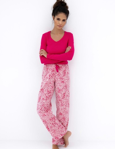 Женская пижама с брюками Sensis LANDRY, Цвет: фуксия, Размеры: XL, изображение 3