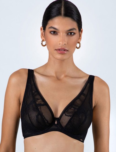 Мягкий кружевной бюстгальтер Alles ETHER M bralette чёрный, Цвет: черный, Размеры: 65D, изображение 3 Мягкий кружевной бюстгальтер Alles ETHER M bralette чёрный, Цвет: черный, Размеры: 65D, изображение 3
