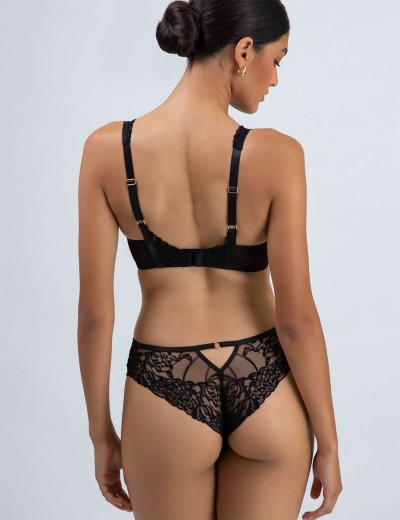 Кружевной бюстгальтер Alles TRUFFLE NOIR M bralette, Цвет: черный, Размеры: 65D, изображение 6