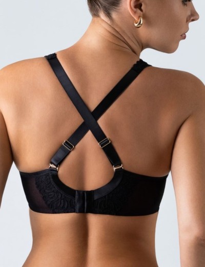 Бюстгальтер на большую грудь Alles TRUFFLE NOIR M plus bralette, Цвет: черный, Размеры: 65H, изображение 2