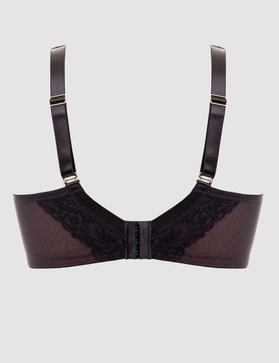 Бюстгальтер на большую грудь Alles TRUFFLE NOIR M plus bralette, Цвет: черный, Размеры: 65H, изображение 9