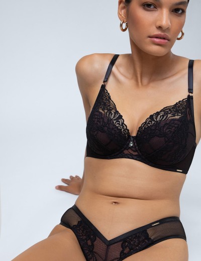 Трусики стринги Alles TRUFFLE NOIR stringi, Цвет: черный, Размеры: S, изображение 5