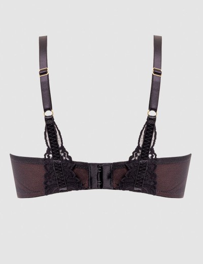 Бюстгальтер с пуш-ап вкладышами Alles TRUFFLE NOIR P-UP, Цвет: черный, Размеры: 70B, изображение 10