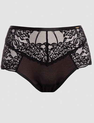 Трусы высокие слипы Alles TRUFFLE NOIR classic, Цвет: черный, Размеры: M, изображение 5