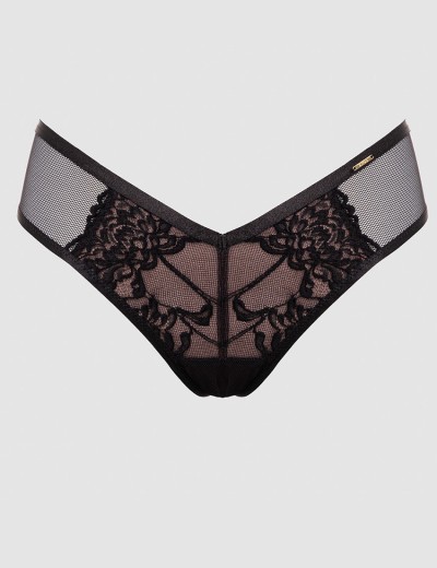 Трусики стринги Alles TRUFFLE NOIR stringi, Цвет: черный, Размеры: S, изображение 6