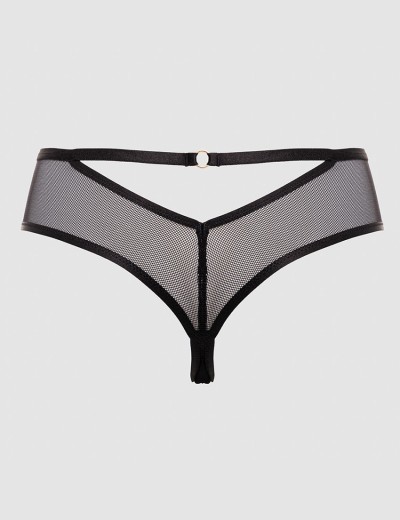 Трусики стринги Alles TRUFFLE NOIR stringi, Цвет: черный, Размеры: S, изображение 7