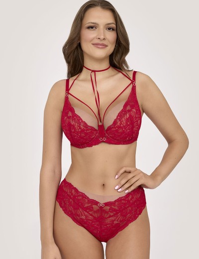 Бюстгальтер с вкладышами пуш-ап Ava INFINITY 2176 U Push Up barbados, Цвет: красный, Размеры: 65D, изображение 6