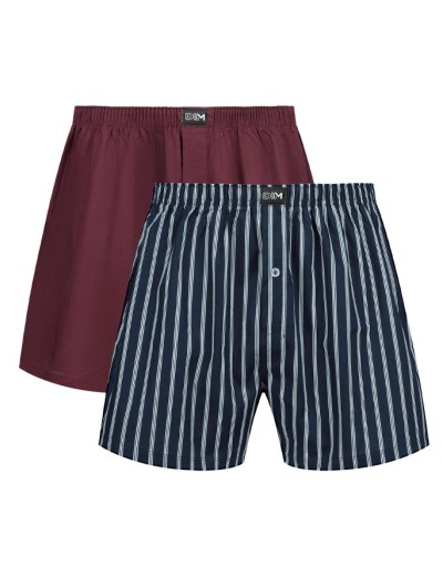 Набор мужских трусов (2 шт) Dim 0DXY полоски/красный чили, Цвет: полоски/красный чили, Размеры: L, изображение 3