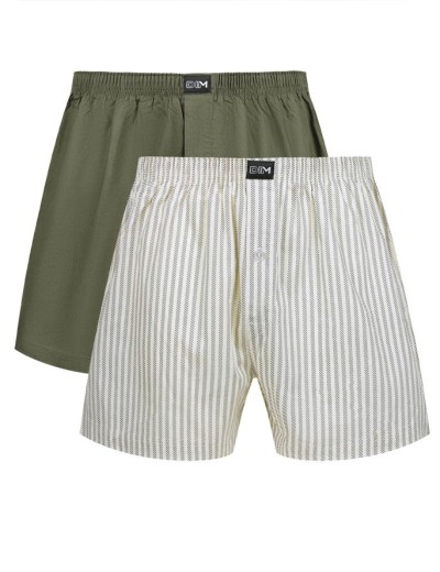 Набор мужских трусов (2 шт) Dim 0DXY ретро полоски/зеленый, Цвет: ретро полоски/зелены, Размеры: L, изображение 3