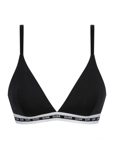 Бюстгальтер без каркасов из хлопка с модалом Dim ICON 0DD7 чёрный, Цвет: чёрный, Размеры: XS, изображение 4
