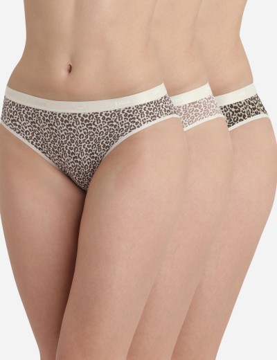 Набор хлопковых трусиков Dim LES POCKETS COTON 4C17 кошачий шик - 3 штуки, Цвет: кошачий шик, Размеры: XXS/XS, изображение 2