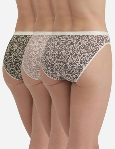 Набор хлопковых трусиков Dim LES POCKETS COTON 4C17 кошачий шик - 3 штуки, Цвет: кошачий шик, Размеры: XXS/XS, изображение 3