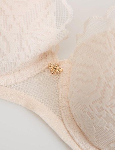 Бюстгальтер со съемным пуш-ап Esotiq 42957 BEE шампань, Цвет: шампань, Размеры: 70B, изображение 6