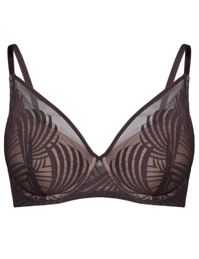 Бюстгальтер с пуш-ап вкладышами Esotiq 43521 NACRE шоколадный, Цвет: шоколадный, Размеры: 65D, изображение 6