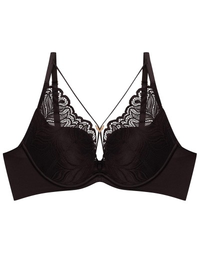 Кружевной бюстгальтер пуш-ап Esotiq 43582 KORIN шоколадный, Цвет: шоколадный, Размеры: 65C, изображение 5