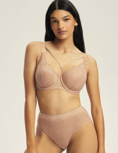 Бюстгальтер на тонком поролоне Esotiq 43584 KORIN латте, Цвет: латте, Размеры: 65F, изображение 4