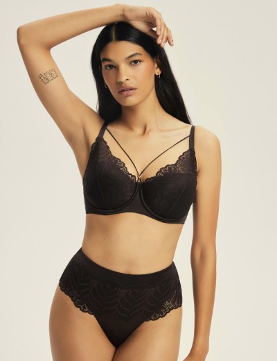 Бюстгальтер на тонком поролоне Esotiq 43584 KORIN шоколадный, Цвет: шоколадный, Размеры: 65F, изображение 5