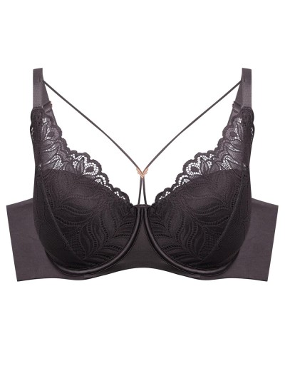 Бюстгальтер на тонком поролоне Esotiq 43584 KORIN шоколадный, Цвет: шоколадный, Размеры: 65F, изображение 6