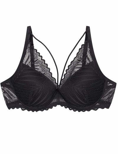 Бюстгальтер с пуш-ап вкладышами Esotiq 44220 ONIKA графит, Цвет: графит, Размеры: 65E, изображение 5