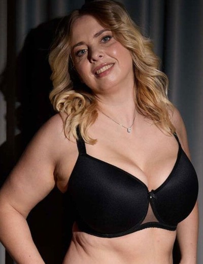 Гладкий формованный бюстгальтер Fluide BASIС 1760 черный, Цвет: черный, Размеры: 80C, изображение 2