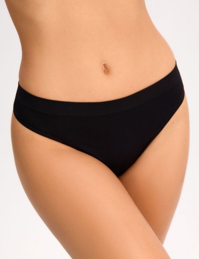 Трусики стринги бесшовные Gaia 011 BASTET черный, Цвет: черный, Размеры: M, изображение 2