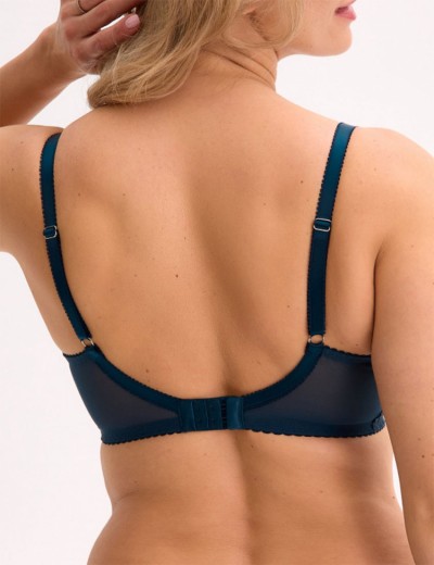 Кружевной бюстгальтер Gaia 1229 JESSIA M темно-синий, Цвет: темно-синий, Размеры: 70G, изображение 2