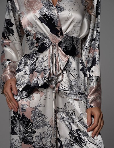 Пижама с широкими брюками Mia-Amore TRINITY 4765, Цвет: мультицвет, Размеры: 2XL, изображение 3