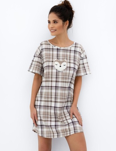 Сорочка хлопковая Sensis ADLEY, Цвет: бежевый, Размеры: UN, изображение 3