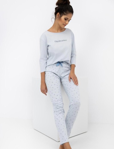 Женская пижама с брюками Sensis DAYDREAMER, Цвет: голубой, Размеры: M, изображение 4