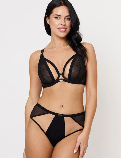 Бюстгальтер из микросетки Subtille HOLLY BLACK bralette, Цвет: черный, Размеры: 100C, изображение 5 Бюстгальтер из микросетки Subtille HOLLY BLACK bralette, Цвет: черный, Размеры: 100C, изображение 5